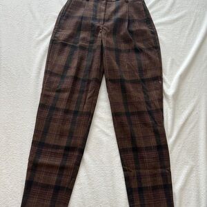 Wilfred Plaid Wool Pants